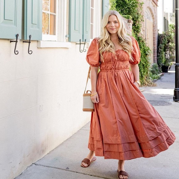 Ulla Johnson Palma Dress in Rust - Picture 2 of 2